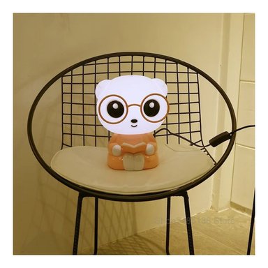 LAMPARA GRETAIL BLANCO INFANTIL NIÑA MESA NOCHE LUZ OSITO