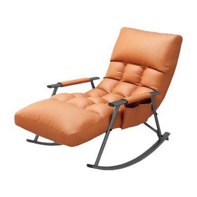 SILLA SILLÓN MECEDORA REPOSERA TERRAZA PLAYERA HOGAR NARANJA