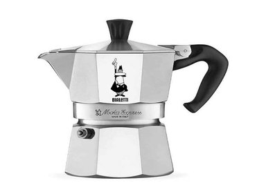 CAFETERA ELÉCTRICA BIALETTI ESPRESSO PARA ESTUFA HACE CAFÉ ITALIANO REAL 12 TAZAS COLOR BLANCO MARCA