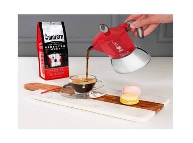 CAFETERA ELÉCTRICA BIALETTI OLLA MOKA ADECUADA PARA TODO TIPO ENCIMERAS 6 TAZAS ROJO MARCA - 2