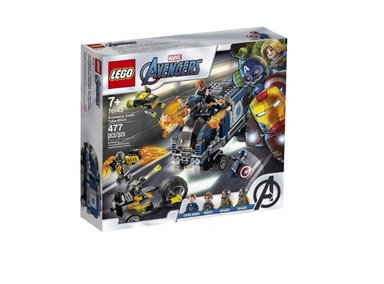 LEGO MARVEL TRUCK TAKE-DOWN CAPITAN AMERICA Y OJO DE HALCON