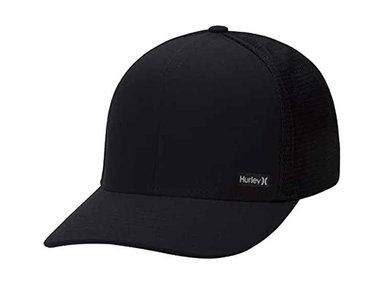 GORRA HURLEY NEGRO HOMBRE DE DEPORTE AJUSTABLE AJUSTE CASUAL TEJIDO CÓMODO