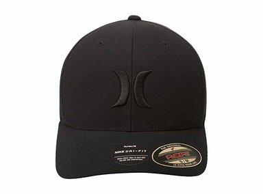 GORRA HURLEY NEGRO DE HOMBRE H20 DRI ONE Y ONLY FLEXFIT MARCA