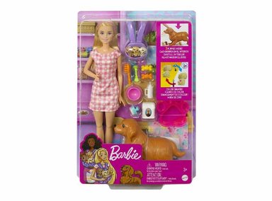 BARBIE MUÑECA Y CACHORROS RECIÉN NACIDOS - 3