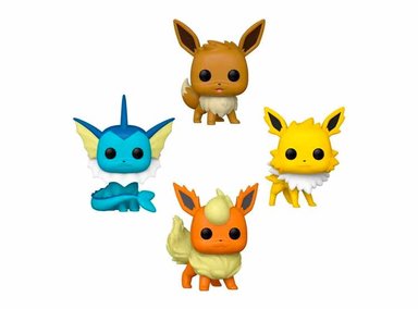 FUNKO POP! POKEMON - ULTIMATE 4-PACK EEVEE, VAPOREON, JOLTEON, FLAREON - 2