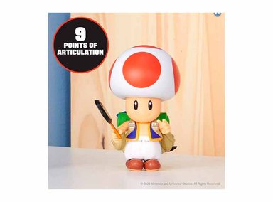 FIGURA SUPER MARIO THE BROS. MOVIE 5 PULGADAS SERIE 1 SAPO CON ACCESORIO DE SARTÉN