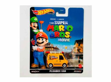 HOT WHEELS MARIO MOVIE PLUMBER VAN 1:64, (HKC19) - 1
