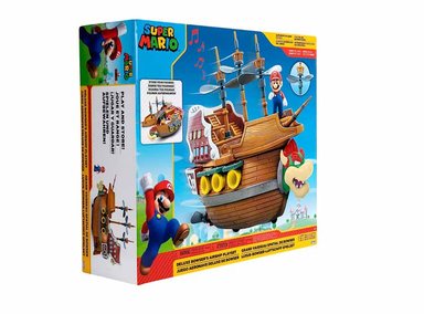 FIGURA DE ACCIÓN SUPER MARIO DELUXE BOWSER'S AIR SHIP PLAYSET CON DE MARIO - 2