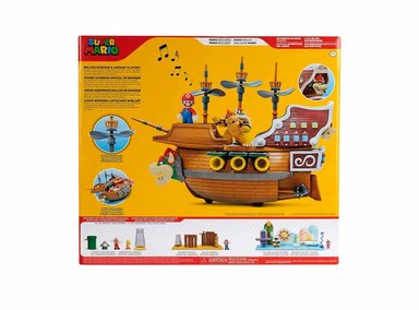 FIGURA DE ACCIÓN SUPER MARIO DELUXE BOWSER'S AIR SHIP PLAYSET CON DE MARIO - 3