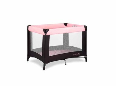 DREAM ON ME - CORRALITO PORTÁTIL NEST CON BOLSA DE TRANSPORTE Y CORREA PARA EL HOMBRO, COLOR ROSA