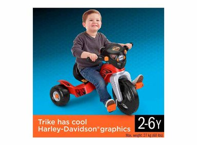 TRICICLO FISHER-PRICE HARLEY DAVIDSON MULTICOLOR PARA NIÑOS - 2