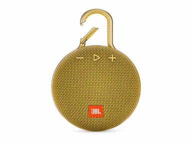 PARLANTE BLUETOOTH JBL PORTATIL IMPERMEABLE CLIP 3 ALTAVOZ DURADERO AMARILLO - 1