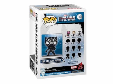 FIGURA FUNKO POP MARVEL CIVIL WAR BLACK PANTER - 3