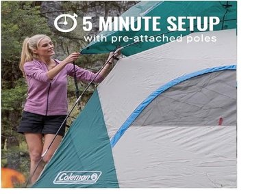 CARPA COLEMAN 6 PERSONAS SKYDOME CAMPING - 2