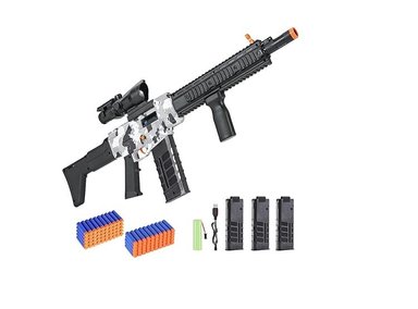 LANZADOR NERF DARDOS ESPUMA CON ALCANCE 100 BALAS SUAVEAS - 2