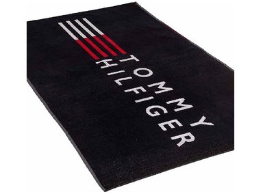 TOALLA PLAYA TOMMY HILFIGER NEGRO PISCINA SPA TERRY - 2