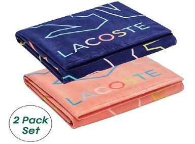 TOALLA PLAYA LACOSTE AZUL DEEP END - 2