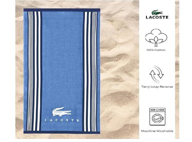 TOALLA PLAYA LACOSTE AZUL OKI - 2