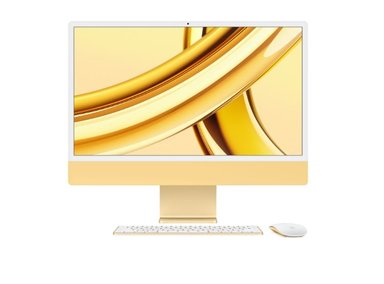 IMAC 24 INCH 4.5K RETINA DISPLAY, M3, AMARILLO, 10-CORE GPU, 256GB STORAGE - 1
