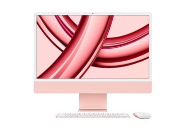 IMAC 24 INCH 4.5K RETINA DISPLAY, M3, ROSADO, 8-CORE GPU, 256GB STORAGE - 1