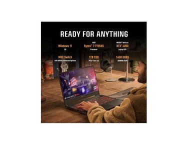 LAPTOP GAMER ASUS TUF GAMING RYZEN 7 GEFORCE RTX 4050 A15 2023 - 2