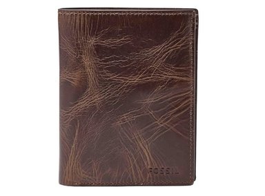 BILLETERA FOSSIL MARRÓN HOMBRE