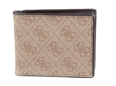 BILLETERA GUESS BEIGE HOMBRE