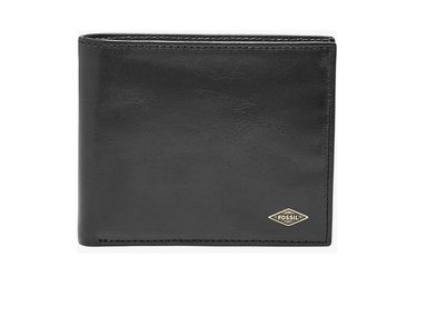 BILLETERA FOSSIL NEGRO HOMBRE
