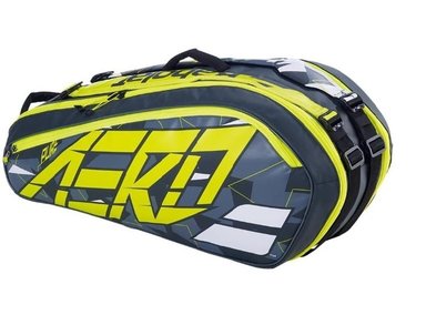 BOLSA RAQUETA BABOLAT GRIS AMARILLO RHX6 PURE AERO - 2
