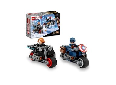 LEGO MARVEL BLACK WIDOW Y CAPTAIN AMERICA MOTORCYCLES - 1