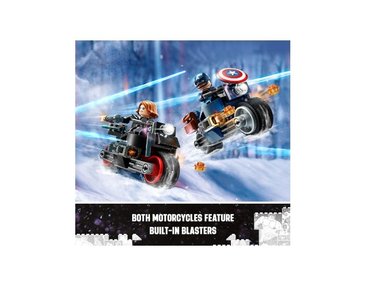 LEGO MARVEL BLACK WIDOW Y CAPTAIN AMERICA MOTORCYCLES - 2