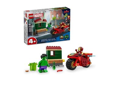 LEGO MARVEL IRON MAN WITH BIKE AND THE HULK - 1