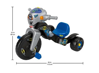 TRICICLO FISHER-PRICE BATMAN NEGRO RESISTENTE DE - 2