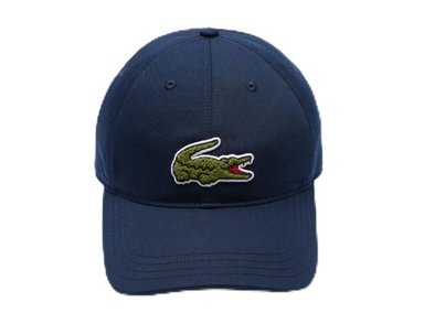 GORRA LACOSTE SARGA ALGODON AZUL