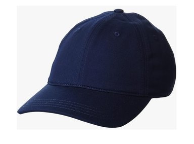 GORRA LACOSTE SARGA ALGODON AZUL