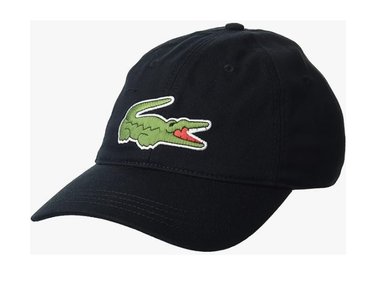 GORRA LACOSTE SARGA ALGODON NEGRO