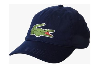 GORRA LACOSTE SARGA ALGODON AZUL