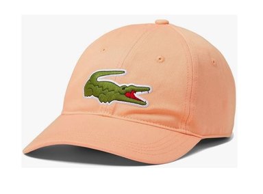 GORRA LACOSTE SARGA ALGODON CORAL
