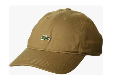 GORRA LACOSTE SARGA ALGODON BEIGE