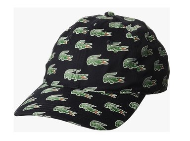 GORRA LACOSTE ALLOVER CROC CAP AZUL