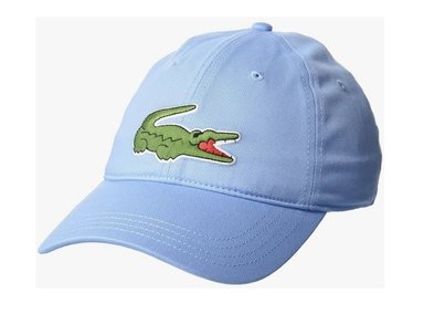 GORRA LACOSTE SARGA ALGODON CELESTE