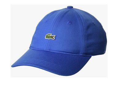 GORRA LACOSTE SARGA ALGODON AZUL