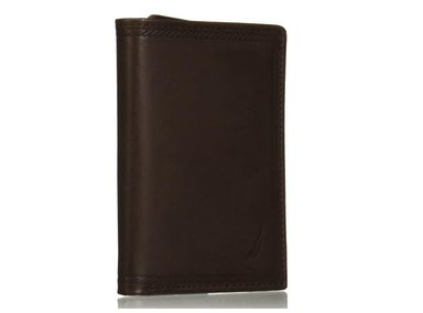 BILLETERA NAUTICA CUERO MARRÓN TRIPLE RFID HOMBRE