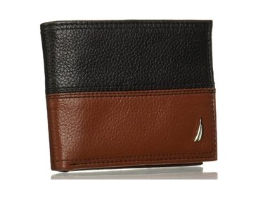 BILLETERA NAUTICA CUERO MULTICOLOR PLEGABLE RFID HOMBRE