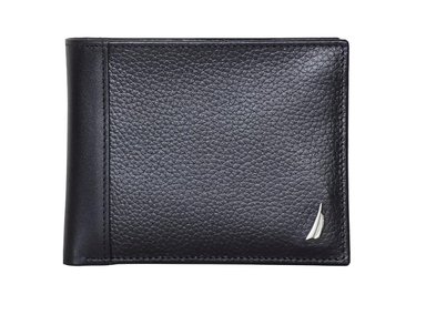 BILLETERA NAUTICA CUERO NEGRO PLEGABLE RFID HOMBRE
