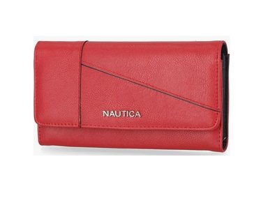 BILLETERA NAUTICA ROJO MONEY MANAGER RFID MUJER