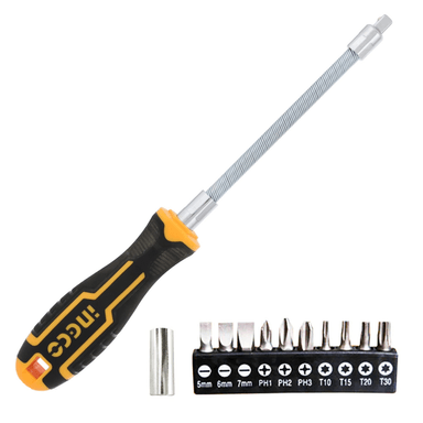 DESTORNILLADOR INGCO AKSDFL1208 FLEXIBLE ACCESORIOS