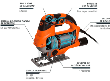 SIERRA CALADORA TRUPER PROFESIONAL 750 W - 2