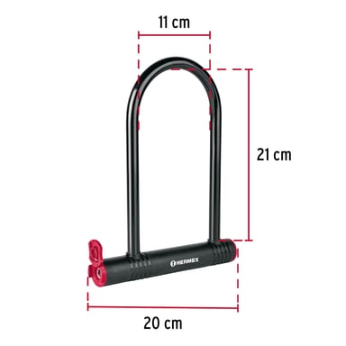 CANDADO RIGIDO TIPO 'U' DE 14MM HERMEX 49620 - 2