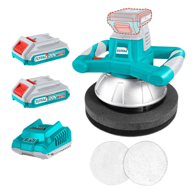 PULIDORA TOTAL TOPLI2001-TFBCPK1222 20 WATTS ORBITAL AUTO 20V INCLUYE 2 BATERÍAS 2AH